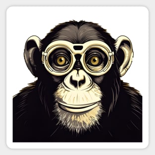 Monkey See, Monkey Do (no-fill light background) Magnet